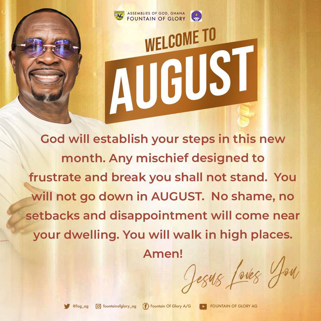 Declaration for August